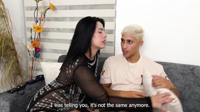 My Brother-in-law's Cuckold Fucks me in my Romm while my Stepsister is in the kitchen! Kylei Ellish