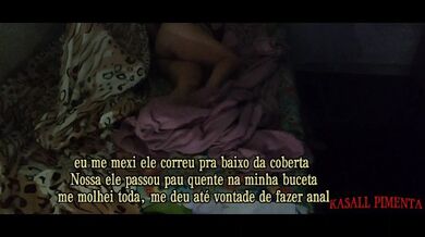 came to spend the weekend at her house, and she arranged for them to have to share a bed