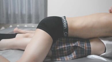 A school girl at the end of the school swells while wearing uniforms