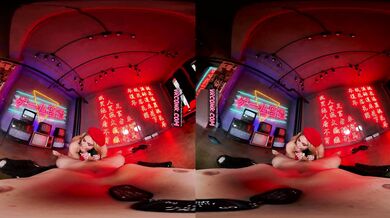 VR Conk Ella Reese as sexy Cammy from Street Fighter saga XXX Parody VR Porn