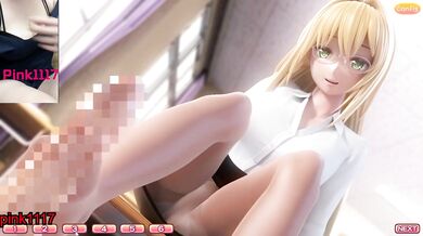 男性向 Hentai Game とらぶるだいあり 小遊戲 黃油 試玩 白絲襪 03 足交