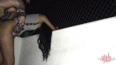 I visited my stepcousin & fucked her ass on the apartment balcony