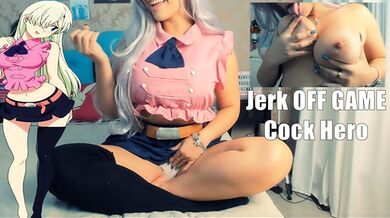 Jerk Off Game COCK HERO Cosplay Elizabeth Liones BIG BOOBS BIG ASS