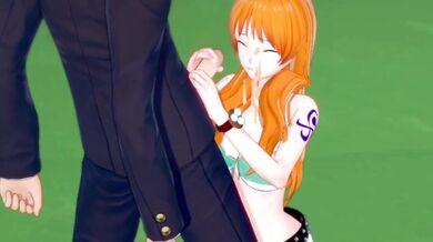 {One Piece} Big Tits Nami gets fucked hard {コイカツ!/3D Hentai}