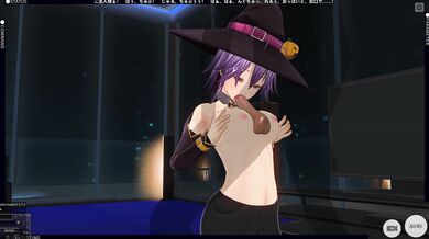 3D HENTAI pumpkin girl fucking the night before halloween