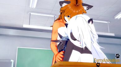 Furry Hentai - Passerby is fucked by Fox