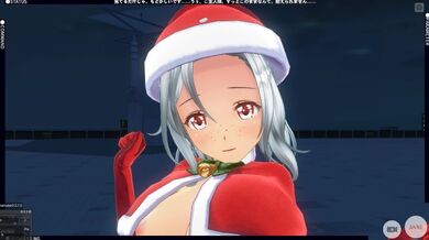 3D HENTAI The girl made the boy a New Year's gift