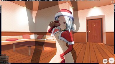 3D HENTAI The girl made the boy a New Year's gift