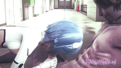 Evangelion Hentai - Rei Ayanami has trained hard to do this