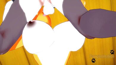 Digimon Hentai - Taomon & Grey Fox Hard Sex 1/2