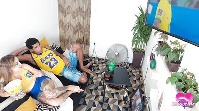 Brazilian loses her ass betting on the Word Cup and wins 2 anal creampie- 0% pussy