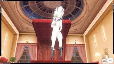 3D HENTAI Ayanami from Azur Lane masturbation and cum