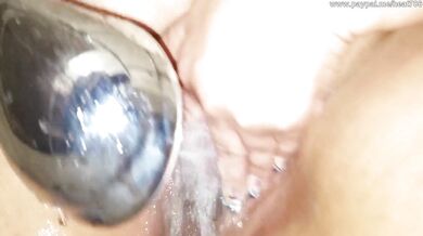 Yong Latina taking a shower, nice soapy ass, I hope she drops the soap.