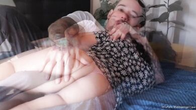 Multi-orgasmic cheating wife never wants to stop fucking, stepbrother cums on her face.