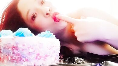Eating Cake For My Birthday