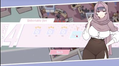 Tsundere Milfin [ HENTAI Game ] Ep.5 my muslim boss is giving me a titjob under the desk