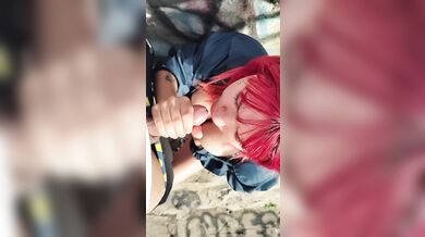 Pendeja Argentina no se aguanta las ganas de chupar pija - exhibicionismo en los lagos de Palermo