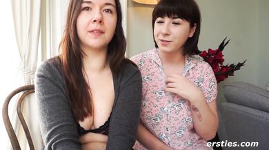 Ersties - Brunette Babe Leah Makes Kriss Moan With Pleasure