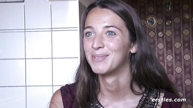 Ersties - Tantalizing Tanja Rubs Herself Down With Oil Before Fingering Her Wet Pussy