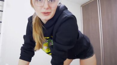 Step-Daddy Helps to do Anal Homework