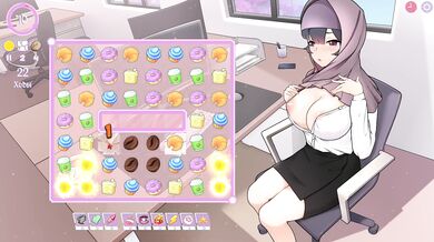 TSUNDERE MILFIN [HENTAI game] a colleague lifted her hijab to make it cooler