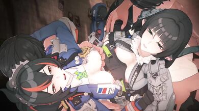 【ゼンレスゾーンゼロ 乱交セックス】ジェーン・ドゥ,朱鸢(しゅえん)が集団エッチする3Dエロアニメ動画(ZZZ Jane Doe,Zhu Yuan group orgy sex.)