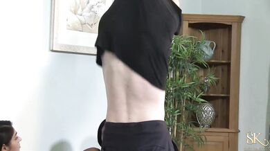 SAHARA KNITE - Black and Asian Milfs Use The Neighbours Son