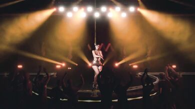 3D super cute Asian stripper naked her boobs show her hot body