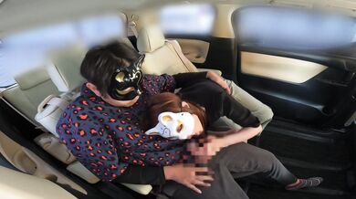 旦那の病院に付き添いに来て駐車場不倫相手とカーセックスしてアナルに大量ぶっかけされてしまう人妻