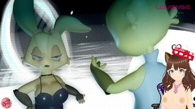 We fuck with sex virtual sex devices and I end up cumming inside her (Furry animation) - Jazziuu