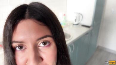 Fuck My Neighbor in Anal On The Table While Her Boyfriend Is Relaxing In The Next Room