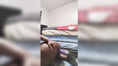 stuffing my ass 1st time ????‍???????????? didn't know music was too loud untill after. but the view ????