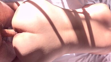 GORGEOUS MATURE ASIAN IN THE SUN, POUNDED DOGGYSTYLE CUM ON ASS