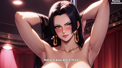 Boa Hancock sendo safada pedindo pica na xota - Instruções de Punheta Guiada