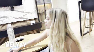 Hard anal sex while cleaning the House