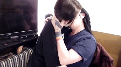 1.5Hours Of Real Lesbian Couple Abby Anna Kissing