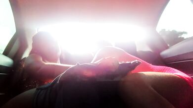 I fuck my friend in my husband's car on the way home.