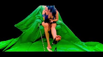 My slave is at the feet of his queen