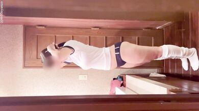 【素人夫婦】体操服ブルマの日本人妻を拘束しておもちゃ攻め生ハメ(フェラ/おしっこ/キス/口移し/セックス/Eカップ/新妻/個人撮影/Japanese/real amateur homemade)