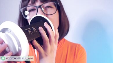 SFW ASMR Velma Cosplay Ear Licking - PASTEL ROSIE Ear Eating - Tingly Scooby Doo 3Dio Microphone POV
