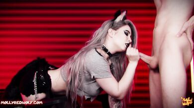 Helluvaboss . Loona fucks with a human - MollyRedWolf