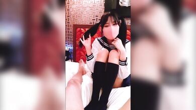 Japanese Girl Verbal humiliation & Edging handjob. POV. Part1