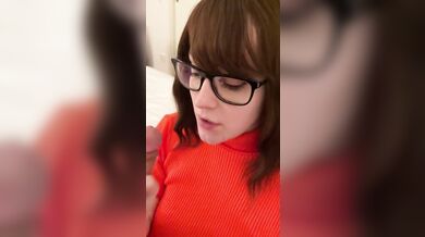 Jinkies! ;) blowjob in my Velma Cosplay
