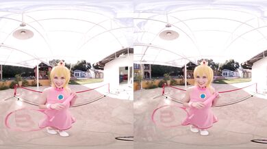 Blonde Teen Lilly Bell as PRINCESS PEACH Wants To Be MARIO TENNIS ACE VR Porn