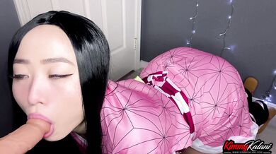 Nezuko Plays & Sucks Your Cock -ASMR DemonSlayer- Kimmy Kalani