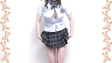 I-cup perverted girl tofu No bra, no panties, blazer uniform, fresh clothes, and then・・・