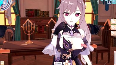 3D/Anime/Hentai. Genshin Impact: Keqing orgasms form Diluc's big Dick !!!