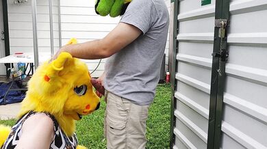 Outdoor Kitty Blowjob