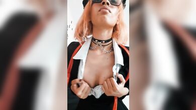 Schoolgirl otaku is filmed by her boyfriend