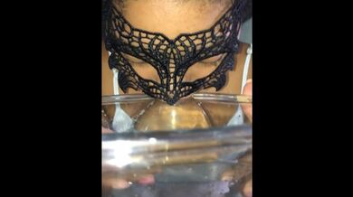 Submissive stepdaughter playing like a puppy and drinking her own and her owner's piss (urine)